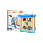 4-in-1 wooden ball game in its product packaging