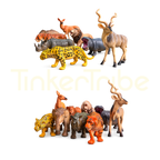 Safari animal figure collection for storytelling and nature learning