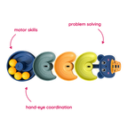 Dunk Shot Rotating Orbit toy supporting motor skills hand eye coordination and problem solving