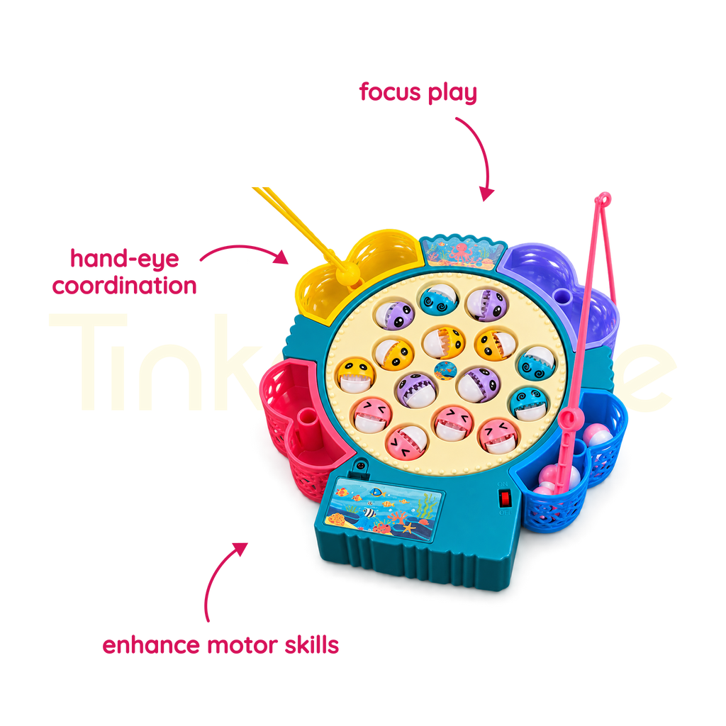 Fishing game for focus and hand-eye coordination