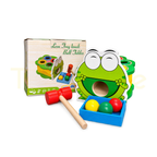 Leon Frog wooden knock ball game with packaging