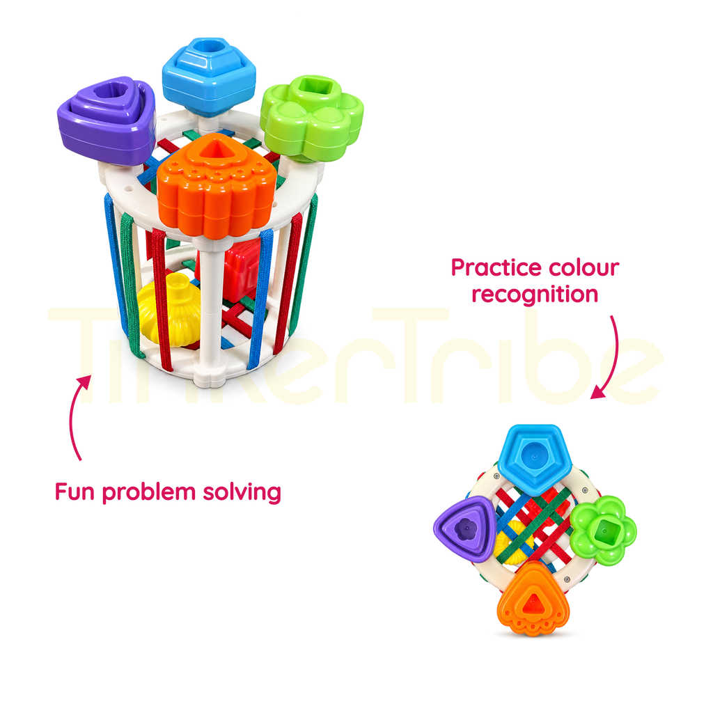 Rainbow shape game supporting colour recognition and problem solving