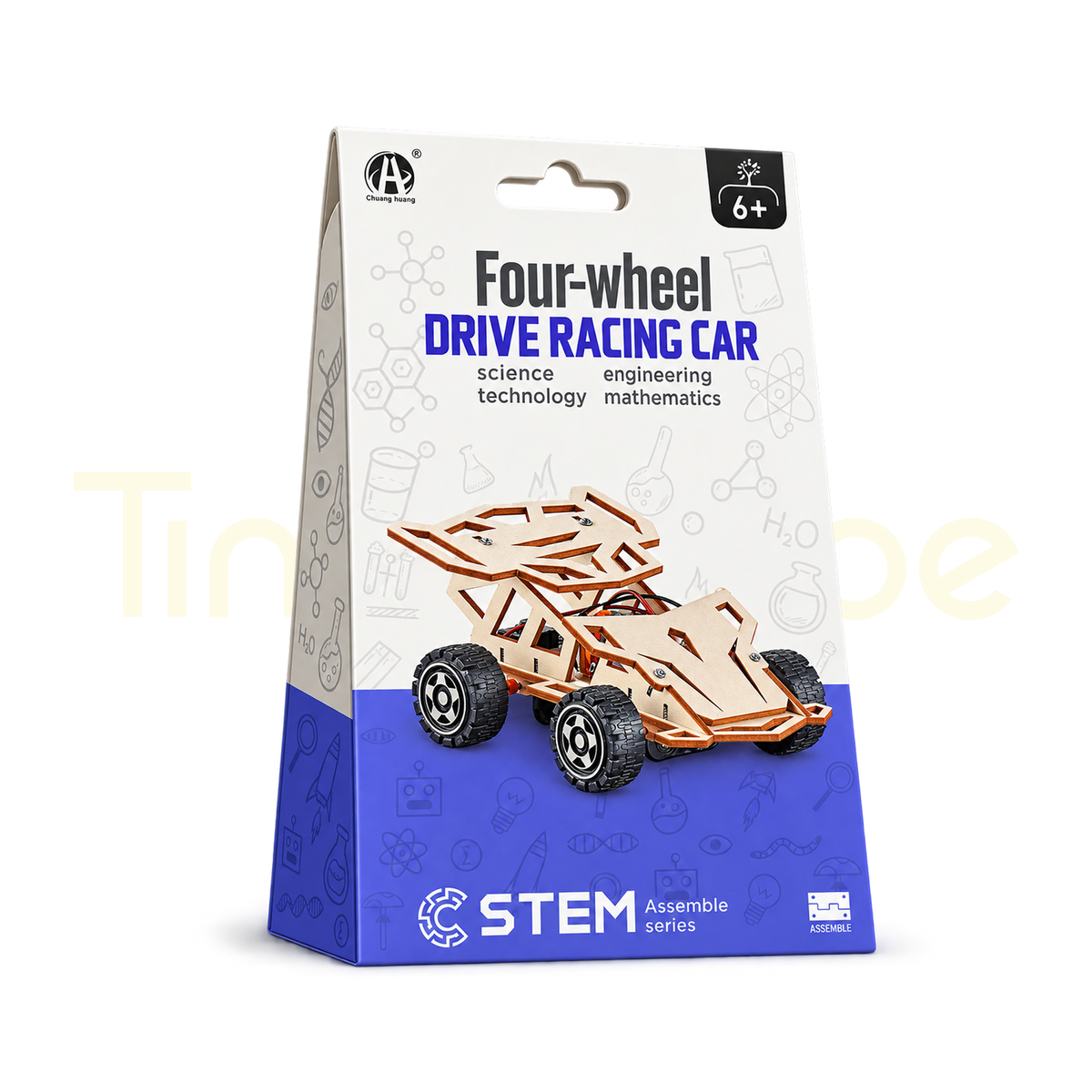 Four-Wheel Drive Racing Car STEM kit packaging