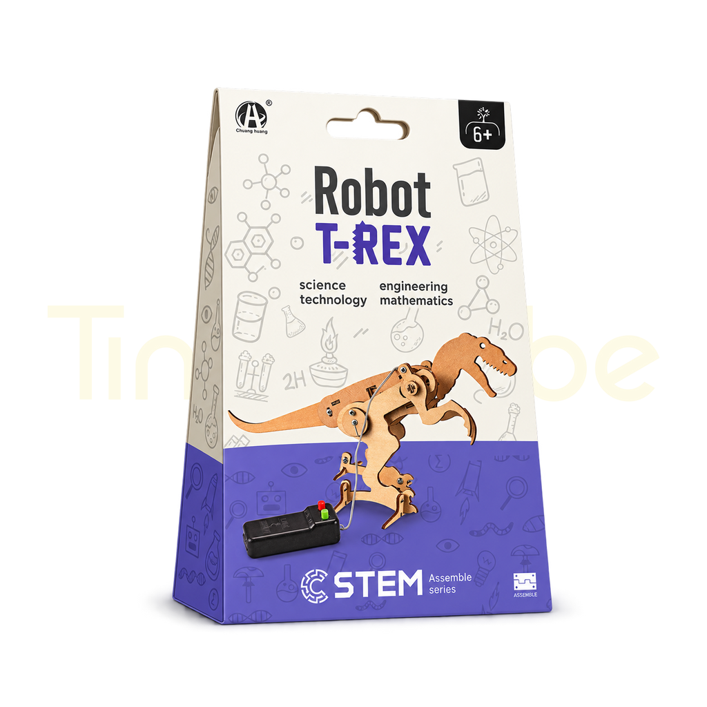 Robot T-Rex STEM assembly kit packaging