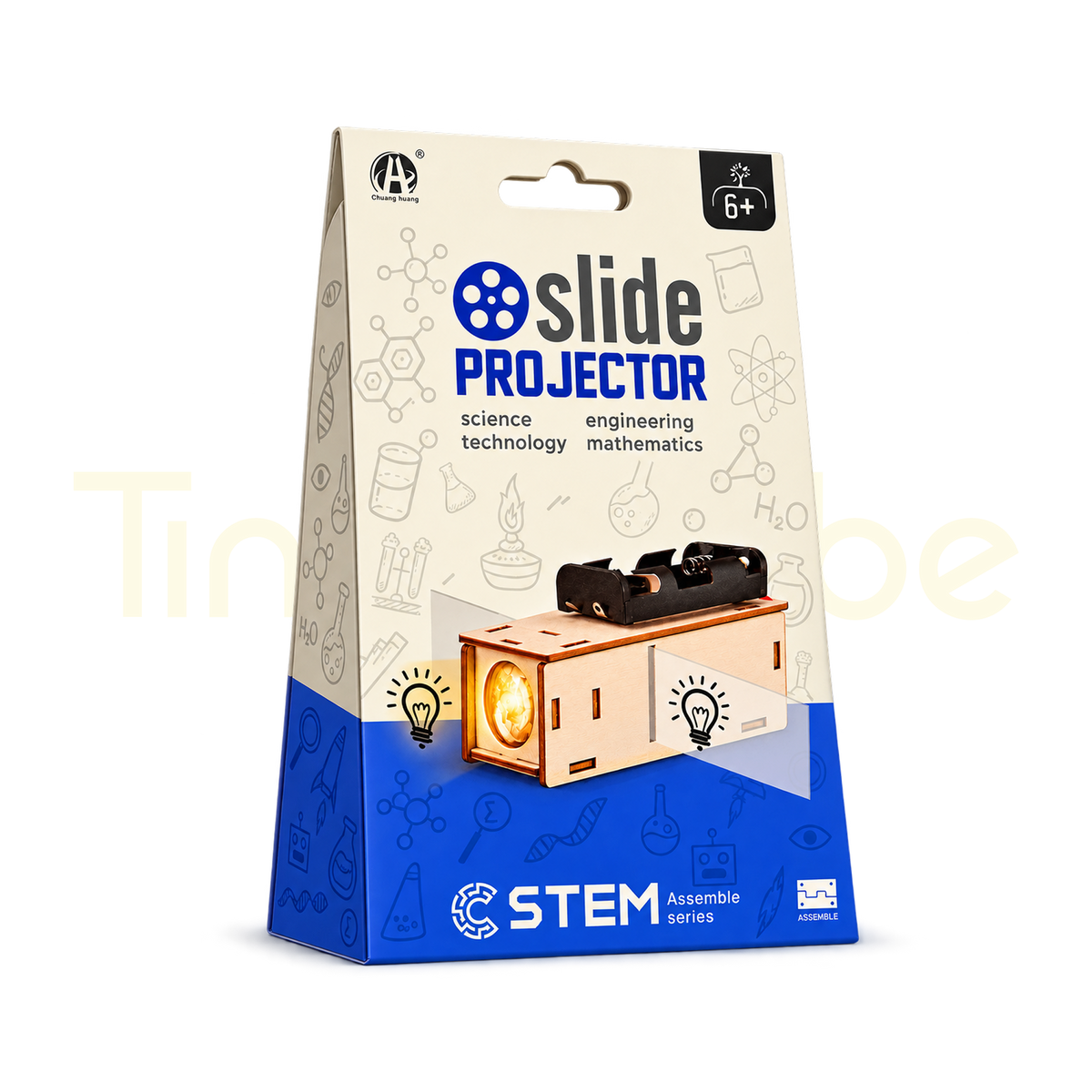 Slide Projector STEM assembly kit packaging