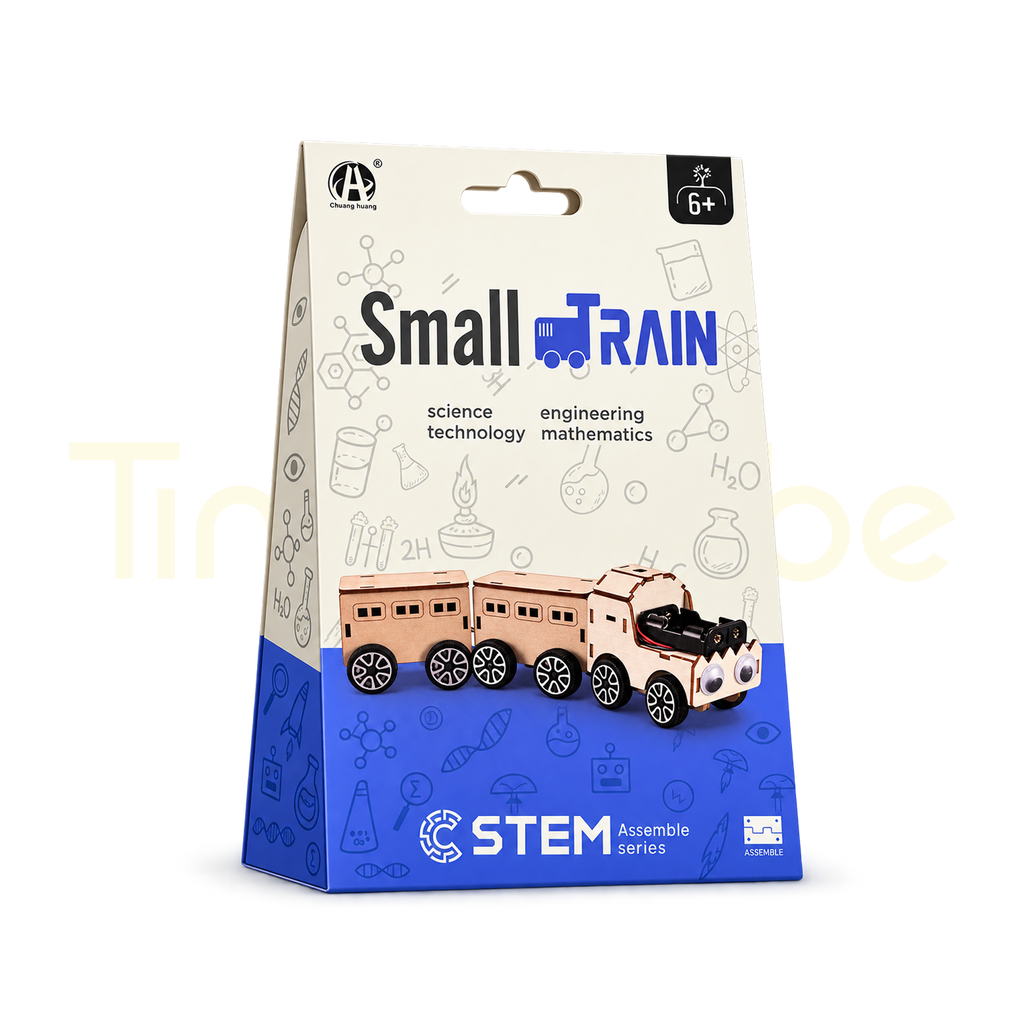 Small Train STEM assembly kit packaging