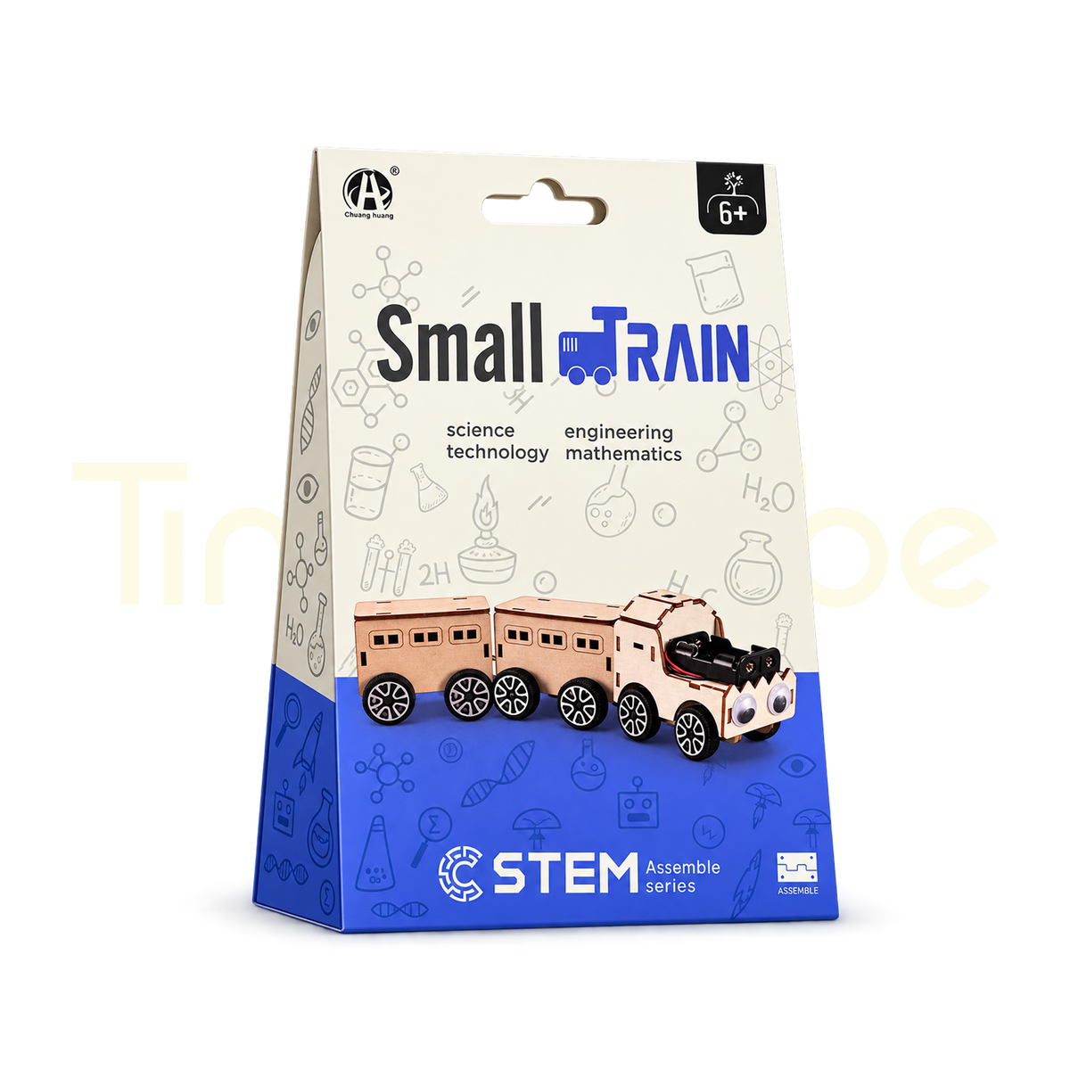 Small Train STEM assembly kit packaging