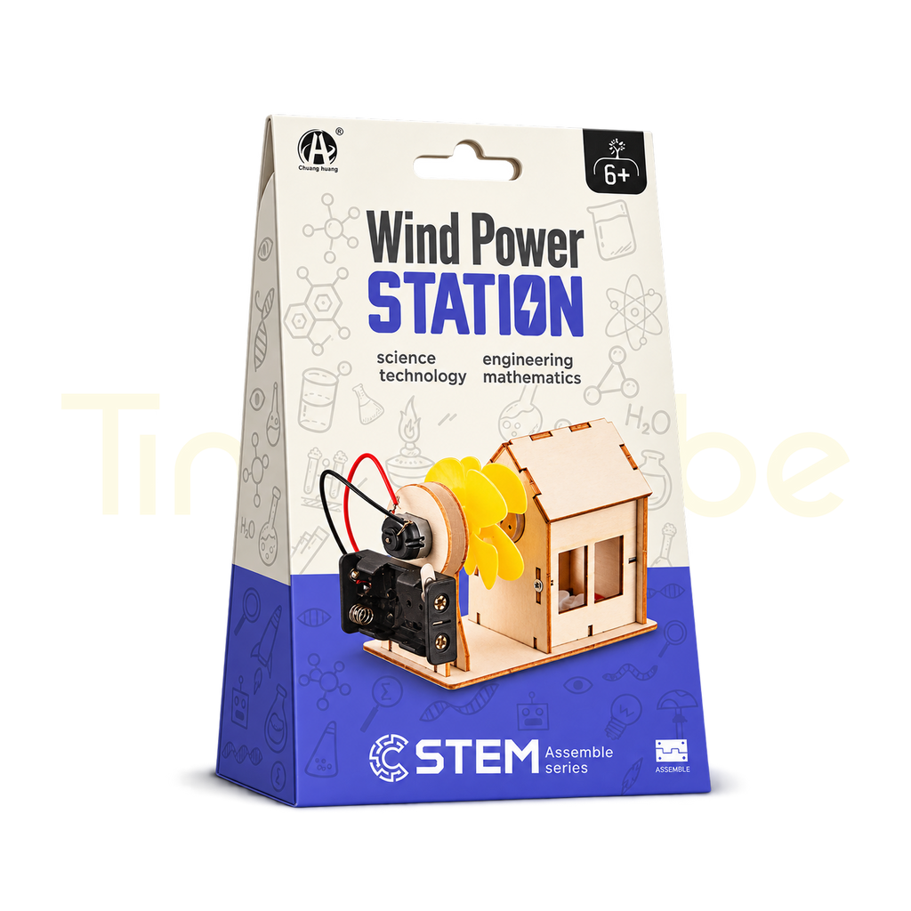 Wind Power Station STEM assembly kit packaging