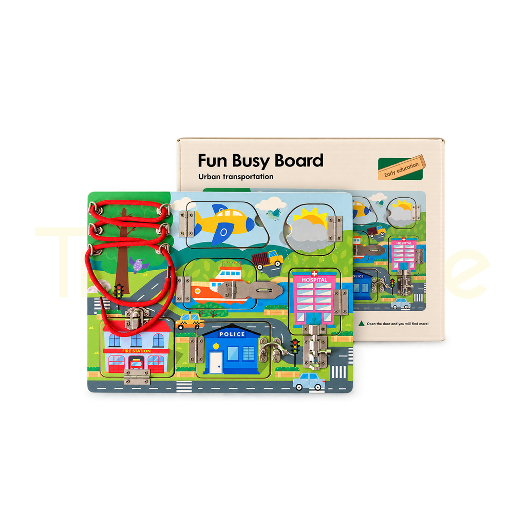 Fun Busy Board Urban Transportation product packaging